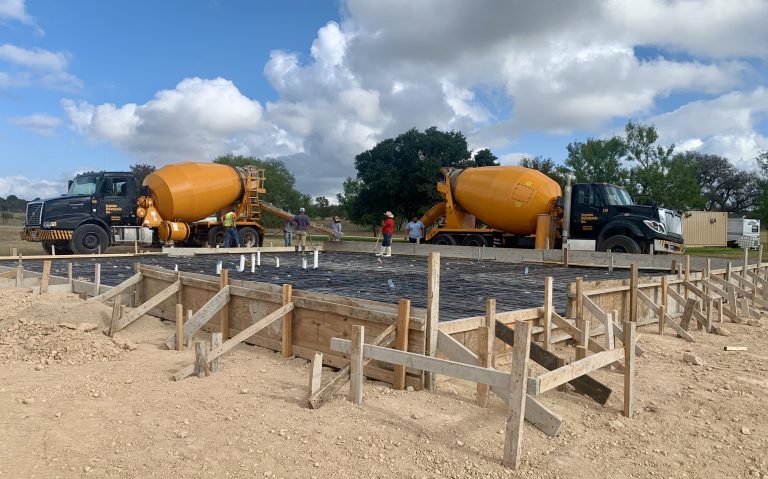 40x40 Concrete Slab Prep — Spring Branch, TX